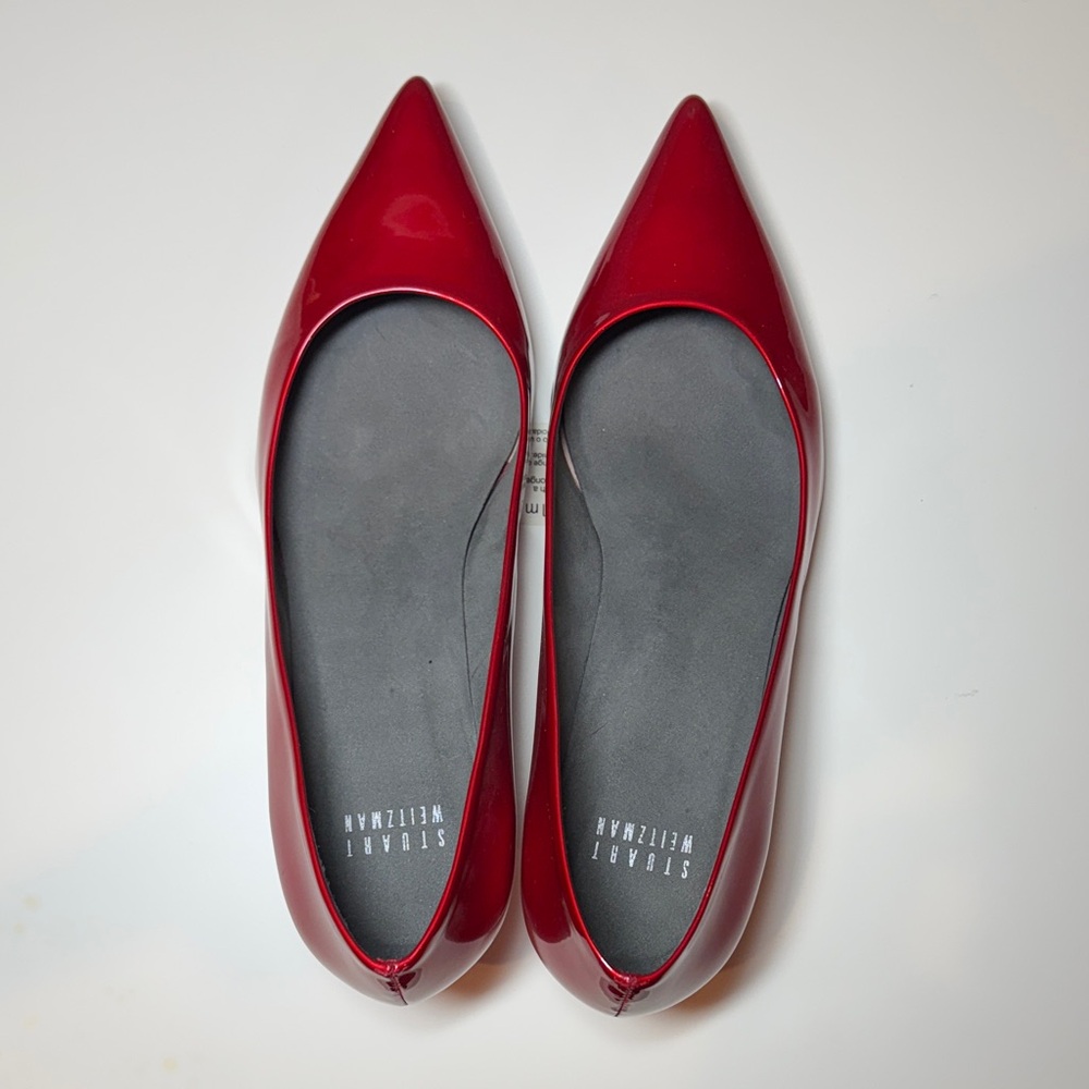 Stuart Weitzman Shiny Scarlet Pumps - Picture 6 of 7